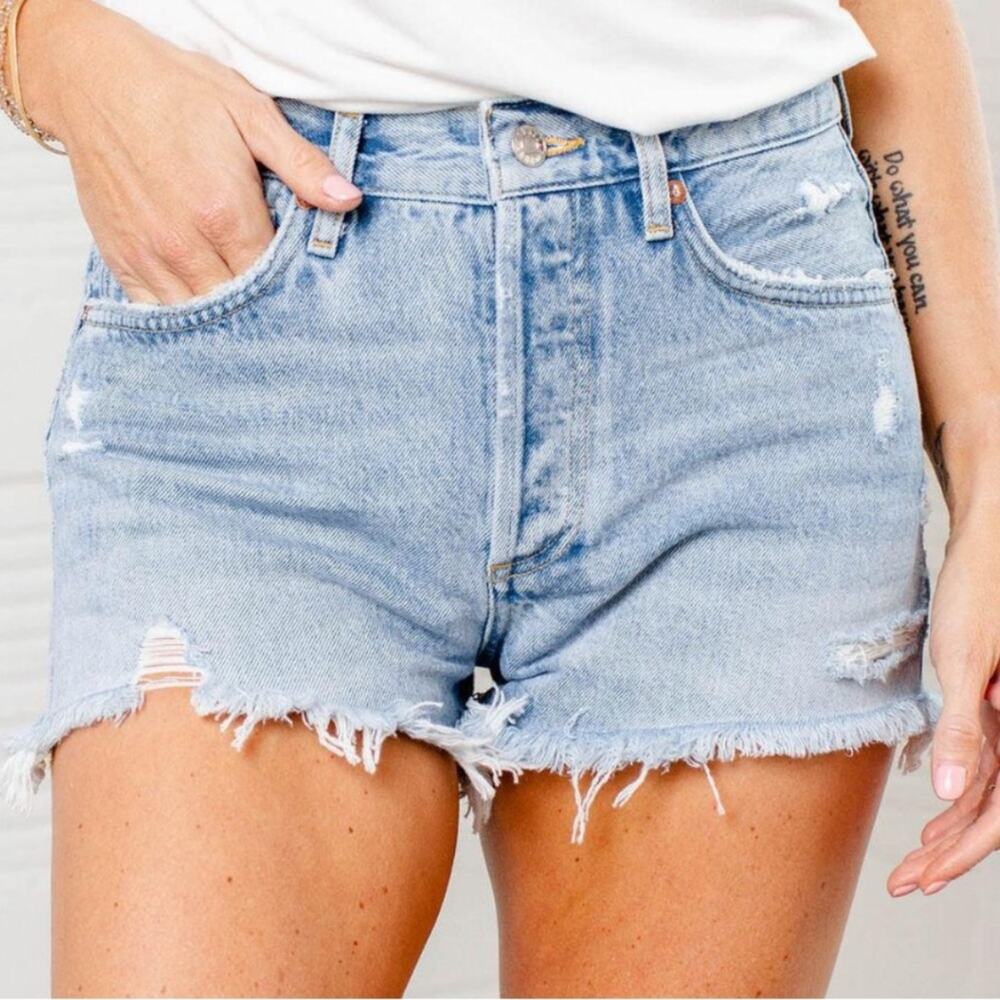 * Agolde Denim Shorts Size 26 - Picture 1 of 12